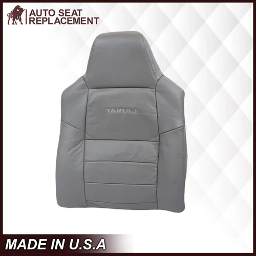 Miniatura 6 de 2003 2004 2005 2006 2007 Ford F250 F350 Lariat Funda de Asiento de Cuero Sintético Reemplazo, Fundas de Asiento de Vinilo para Ford F250 F350 Negro