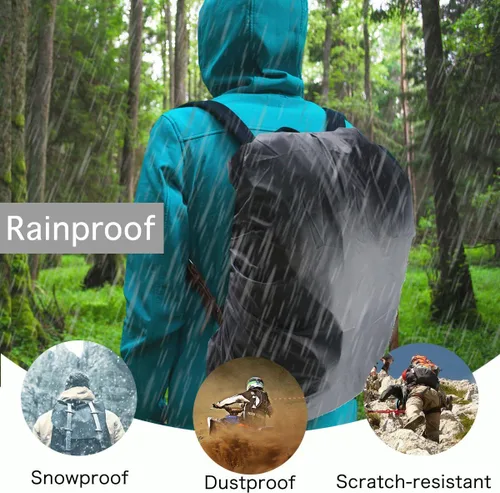 Miniatura 7 de Frelaxy - Funda impermeable para mochila, nivel de impermeabilidad de 10000 mm, estructura multicapa ultrarresistente mejorada, correa con hebilla