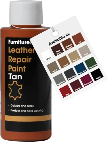 Miniatura 31 de Furniture Clinic Pintura y tinte para reparación de cuero, colorante autosellante para una reparación rápida y fácil del cuero, adecuado para sofás