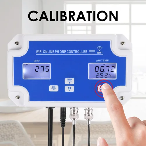 Miniatura 7 de Controlador inteligente de pH/ORP con monitoreo y dosificación remota a través de aplicación, medidor 3 en 1 de pH/ORP/Temp con sondas reemplazables