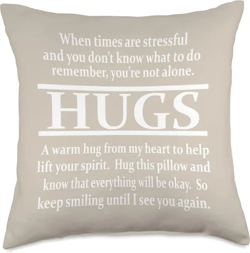 Miniatura 5 de DesignsByKelley Best Wishes Fast Recovery Gifts Inspirador When Times are Stressful - Almohada de regalo de aliento (16 x 16 pulgadas), multicolor