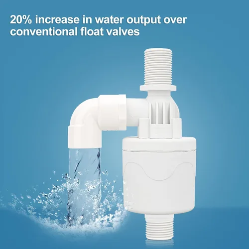 Miniatura 6 de Baomain Válvula de flotador de agua de 1/2 pulgada, entrada superior, montaje externo, contador automático de nivel de agua para tanque de agua