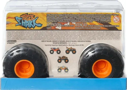 Miniatura 6 de Hot Wheels Monster Trucks, camión monstruo de gran tamaño, camión de juguete fundido a presión a escala 1:24 con ruedas gigantes y diseños geniales