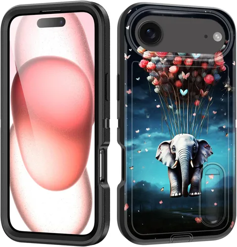 Miniatura 142 de Funda para iPhone Air con soporte integrado, a prueba de golpes, polvo y caídas, 3 capas, grado militar, funda protectora para iPhone Air de 6.5