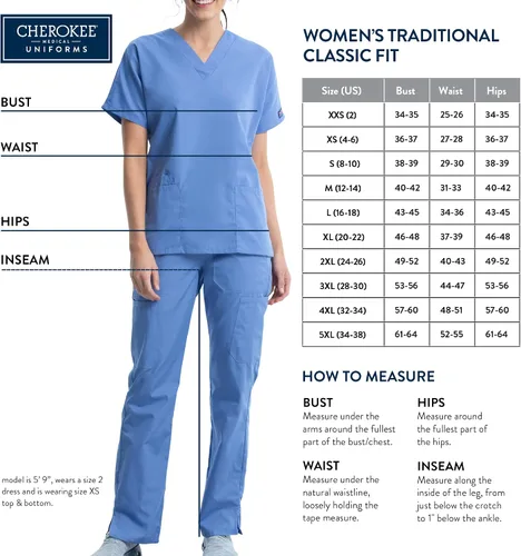 Miniatura 2 de Cherokee - Chaqueta de hospital cálida para mujer