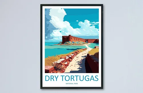 Dry Tortugas National Park Travel Print Wall Art Dry Tortugas National Park Wall Hanging Home Décor Dry Tortugas National Park Art #2