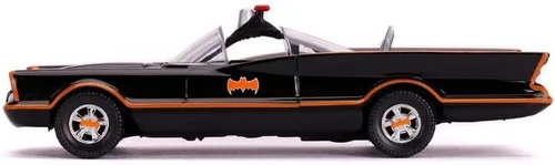 Miniatura 8 de Jada Toys DC Comics 1:32 Classic TV Series 1966 Batmobile - Coche fundido a presión con figura de Batman, juguetes para niños y adultos