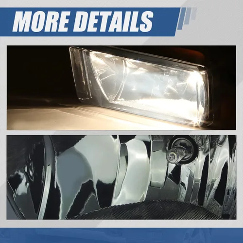 Miniatura 5 de Auto Dynasty Luces antiniebla compatibles con Chevy Silverado 07-15/Chevy Avalanche 07-13/Chevy Tahoe 07-17/Chevy Suburban 07-14/GMC Sierra Ahumado