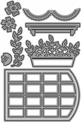 Miniatura 27 de DzIxY Casas Troqueles de corte de metal para kit de fabricación de tarjetas, troquelados de papel en relieve, plantillas de máquina de álbumes