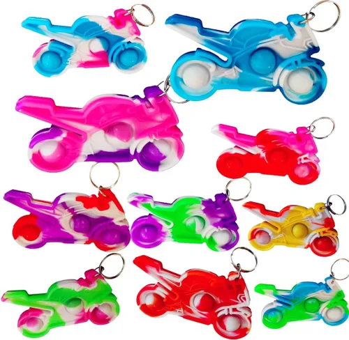 Paquete de 30 mini juguetes sensoriales a granel para aliviar la ansiedad, regalos de fiesta para el aula, formas de motocicleta deportiva