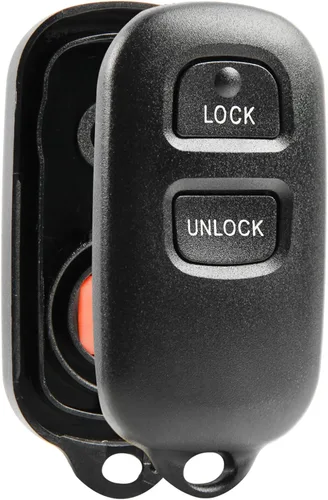 Carcasa y almohadilla para llavero de control remoto de entrada sin llave compatible con Toyota Camry 1999-2001 / Corolla 2003-2008 / Sienna
