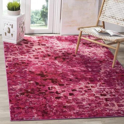Miniatura 10 de SAFAVIEH colección Monaco MNC225E - Alfombra boho chic con diseño abstracto de acuarela, no suelta pelusa, para sala, habitación, comedor, oficina
