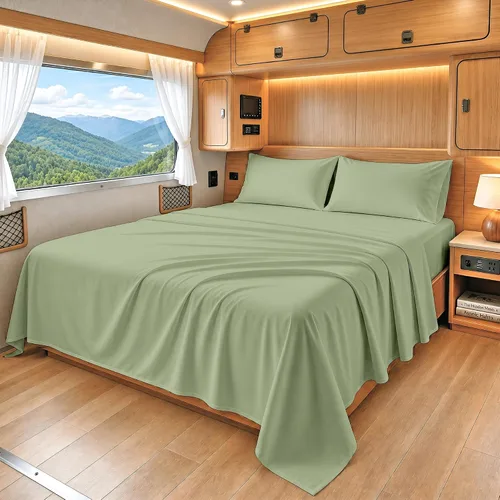 Miniatura 13 de SGI bedding Juego de sábanas de 600 hilos de 4 piezas, 100% algodón egipcio, tamaño King, con bolsillo profundo de 15 pulgadas, sábanas de lujo 16