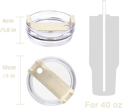 Miniatura 2 de Tapa de vaso de 40 onzas compatible con Stanley, a prueba de derrames, resistente a salpicaduras, apta para Stanley y más tazas de café, paquete