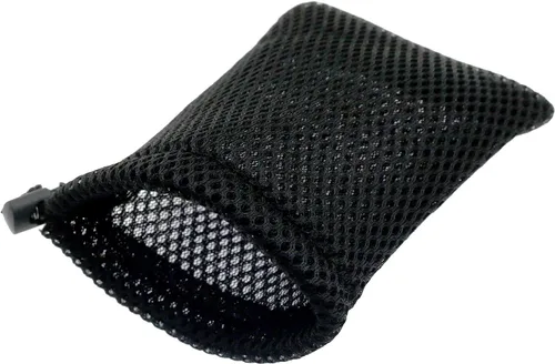 Miniatura 4 de 6pcs Nylon Malla Cordón Bolsa Bolsas Negras Para Mini Cosas Teléfono Celular MP3 (4.9x3.5 in) Cierre De Cierre De Cordón