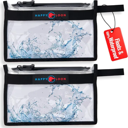 Elite - Juego de bolsas impermeables para aparejos de pesca, 2 bolsas medianas, 100% sumergibles, flotadores con señuelo y cebo, cremallera de grado