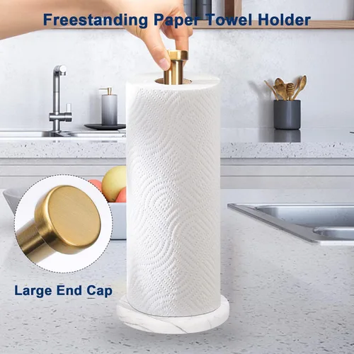 Miniatura 5 de NearMoon Soporte de pie para toallas de papel, soporte para toallas de papel de cocina - para baño o cocina sobre encimera, tamaño estándar o jumbo