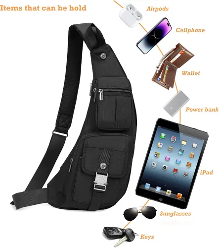 Miniatura 45 de Nicgid Sling Bag - Mochila bandolera para hombre), LYSB01NH075BJ-SPRTSEQIP
