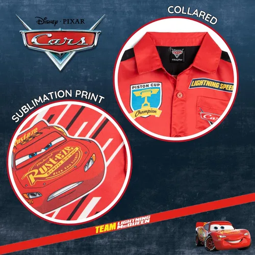 Miniatura 3 de Disney Toy Story Mickey Mouse Cars Nightmare Before Christmas - Camisa con botones para niños pequeños y grandes
