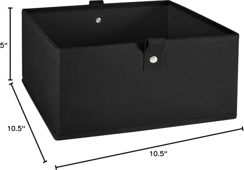 Miniatura 9 de RiverRidge Niños 2pc 10.5in. W x 5in. H plegable almacenamiento Bin Set - Negro