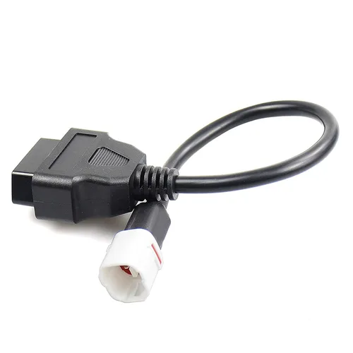 Miniatura 9 de Cable adaptador OBD2, escáner de diagnóstico para motocicleta, adaptador de diagnóstico OBD de 4 pines a lector de código de falla OBD2, escáner