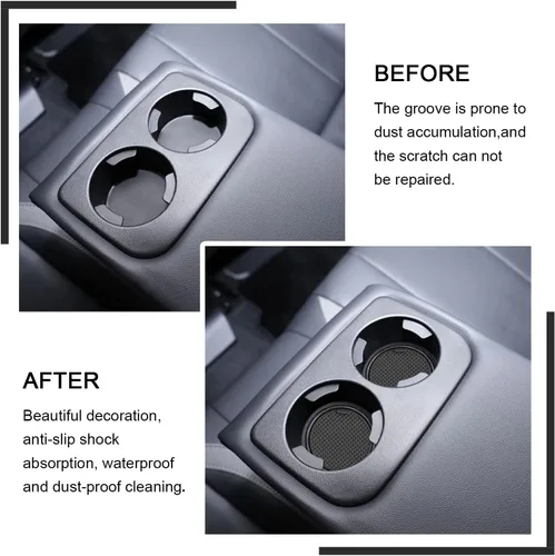 Miniatura 4 de YEE PIN Para Subaru Crosstrek STARLINK 2024 Tapete de consola Crosstrek Guantera Crosstrek 2024 Crosstrek Cup Mats 2024 STARLINK Inserts Liners