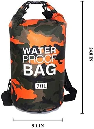 Miniatura 2 de Bolsa seca impermeable de PVC – Bolsa de almacenamiento seca ligera con tapa enrollable – Múltiples opciones
