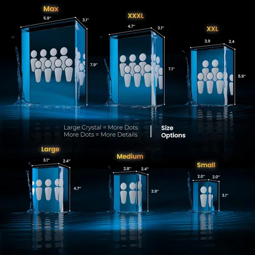 Miniatura 2 de STRONGUS Regalo de Navidad con foto de cristal 3D, imagen grabada personalizada en cristal, recuerdo único de vacaciones para papá, mamá, él, ella