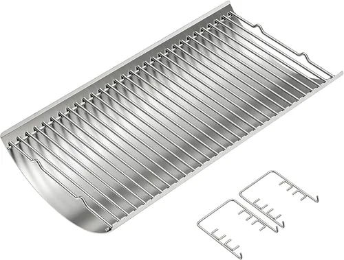 Miniatura 10 de LS'BABQ Piezas de repuesto para parrilla de carbón de 20 pulgadas con 2 ganchos para rejilla de fuego para parrillas de carbón Chargriller 5050