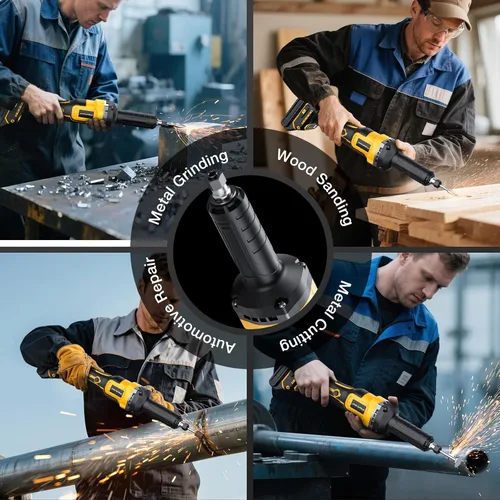 Miniatura 7 de Amoladora de troqueles compatible con batería Dewalt 20V MAX, amoladora de troqueles inalámbrica con motor sin escobillas de 25000 RPM, recolección