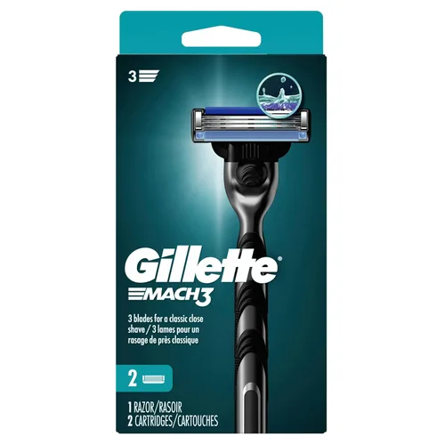 Miniatura 9 de Gillette Mach3 Maquinilla de afeitar para hombres, 1 mango de afeitar + 2 repuestos de cuchilla