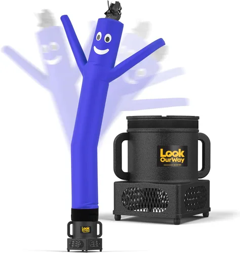 Miniatura 15 de LookOurWay Air Dancers Juego de Hombre de Tubo Inflable Mini - Tipo Inflable Ondulante Loco de 29" con Soplador para Publicidad de Escritorio - Verde