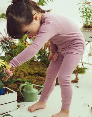Miniatura 4 de moimoln Pijama de algodón suave y liso de manga larga para bebés y niños, 6 meses a 5 años