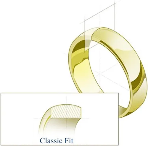 Miniatura 4 de Wellingsale 14k Solid Gold Wedding Bands