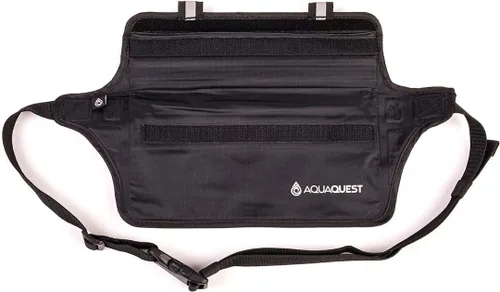 Miniatura 2 de AquaQuest AquaRoo - Cinturón de dinero, la bolsa de viaje original 100% impermeable, desde 1994, cómodo, ajustable, ligero, color negro, Negro