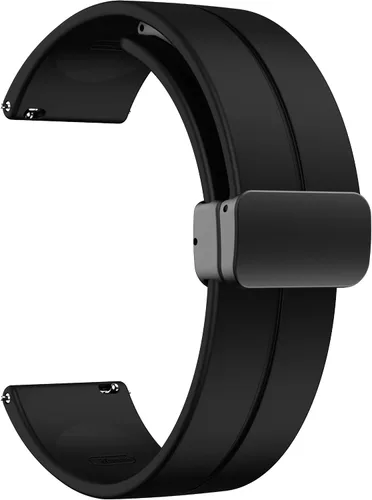 Miniatura 2 de Lamshaw Embr Wave 2 bandas compatibles con hebilla magnética de silicona suave, correa de repuesto compatible con pulsera térmica Embr Wave 2