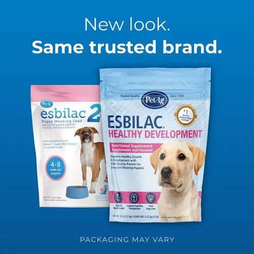 Miniatura 2 de Pet-Ag Esbilac segundo paso - Alimento para destetar cachorros - 5 libras - Fórmula en polvo para destetar cachorros con DHA, proteína natural