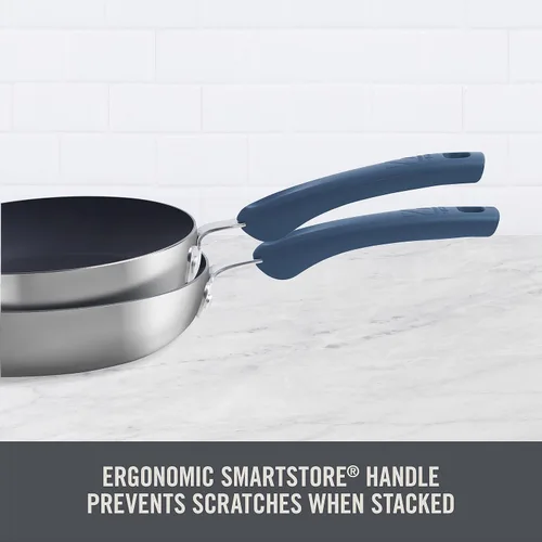 Miniatura 7 de Zakarian x Dash TruPro® Juego de sartenes antiadherentes de acero inoxidable de tres capas, utensilios de cocina duraderos para cocinar todos