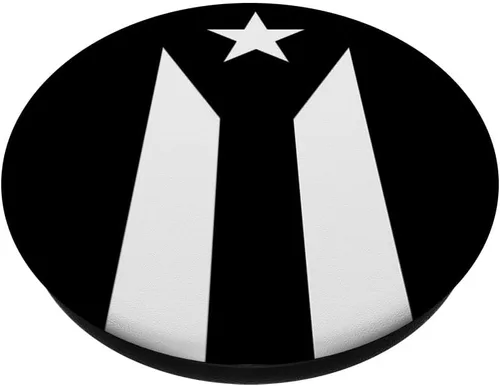 Miniatura 2 de Bandera Puerto Rico - PopSockets Grip y Soporte para Teléfonos y Tabletas, Negro