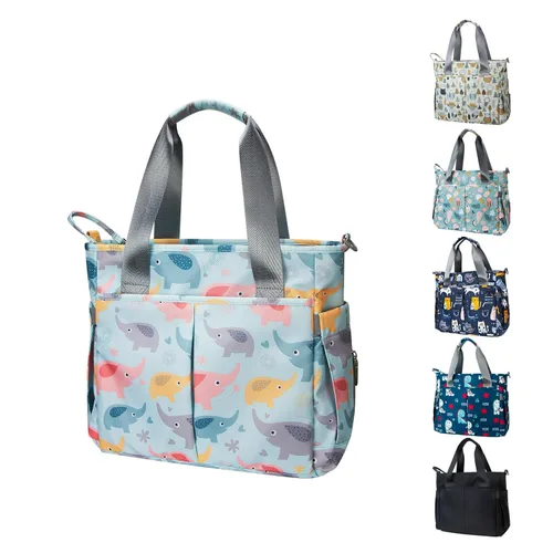 Miniatura 7 de Bolsa de pañales impermeable para mamá y papá, bolsas de viaje medianas multifunción (búho lindo)