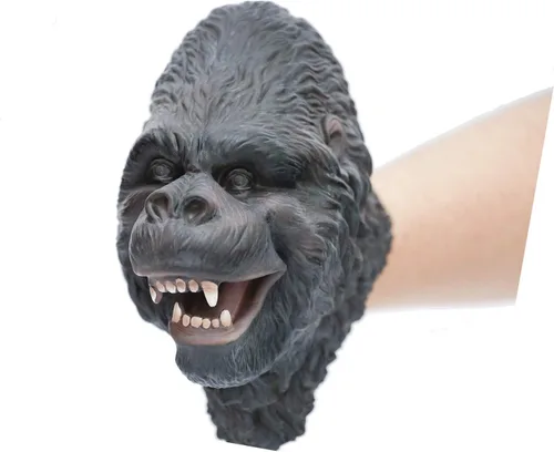 Miniatura 12 de Yolococa Marioneta de mano de vaca, marioneta de látex de aspecto realista para contar historias, juegos de rol, accesorios de fiesta y regalos
