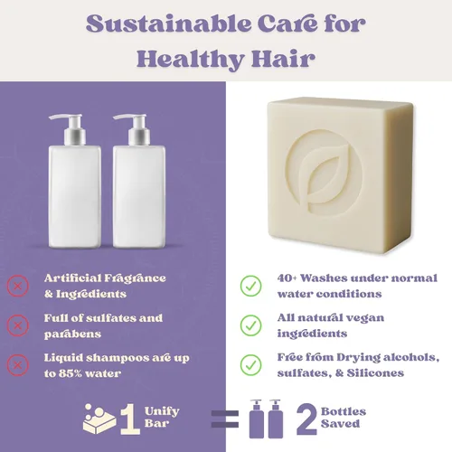 Miniatura 5 de Vegan Loc Shampoo Bar – Champú clarificador de rastas de lavanda sin residuos, hecho para el cuidado del cabello de las rastas
