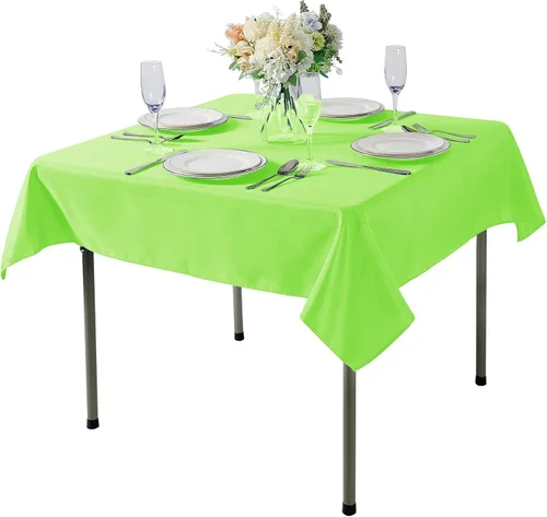 Miniatura 111 de Cupuamon - Mantel rectangular de 60 x 84 pulgadas, tela de poliéster lavable para decoración de bodas, fiestas, cenas y banquetes