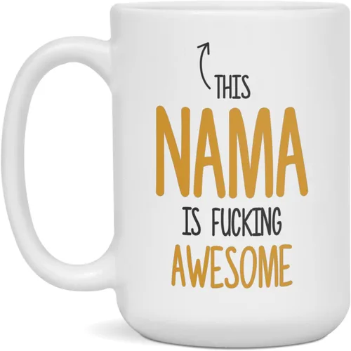 Miniatura 3 de This Nama Is Fucking Awesome, Rude Nama Mug, 11-Ounce White