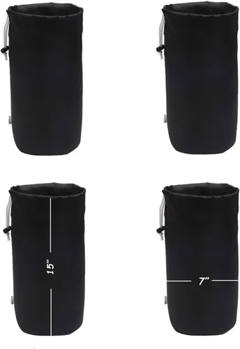 Miniatura 16 de Bolsa de saco, resistente al agua, con cordón duradero, paquete de 4