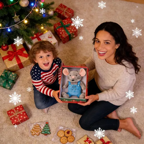 Miniatura 6 de Give Mouse Cookies - Adorable peluche de ratón pequeño con ropa, ideal para los pequeños que aman las galletas (9.5 pulgadas)