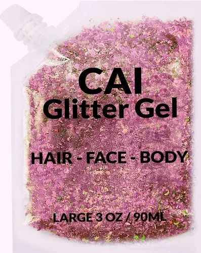 Miniatura 18 de Gel de purpurina para rostro, cuerpo y cabello, purpurina de Halloween para niños y mujeres, gel de grado cosmético de 3 onzas con luna y estrellas