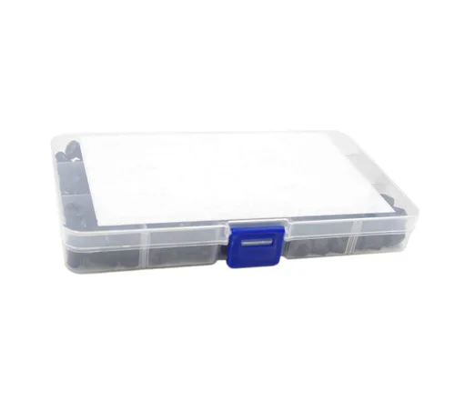 Miniatura 7 de Juego surtido de tornillos métricos M6 de nylon Phillips de cabeza plana (negro)