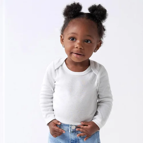 Miniatura 6 de Gerber Mono unisex de manga larga para bebé, paquete múltiple de entrelazado, 6.35 ozm