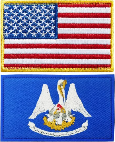 Miniatura 41 de stidsds Paquete de 2 parches de bandera estadounidense de Chicago de Estados Unidos, parches bordados, banderas de Estados Unidos, parche táctico
